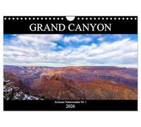 GRAND CANYON - Einblicke (Wandkalender 2026 DIN A4 quer), CALVENDO Monatskalender: Arizonas Nationalpark Nr. 1 in Farbenpracht