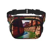 Grand Canyon - Marsupio unisex alla moda, elegante marsupio per allenamenti, corsa, viaggi ed escursionismo, Nero , Taglia unica