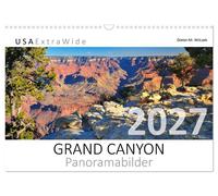 GRAND CANYON Panoramabilder (Wandkalender 2027 DIN A3 quer), CALVENDO Monatskale