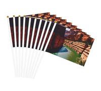 Grand Canyon Stampa Palmare Bandiera Pole Bandiere portatili Decor Eventi Versatile Uso Gruppo Attività