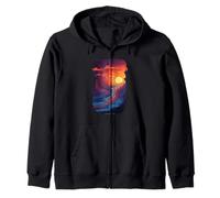 Grand Canyon Tramonto Avventura con Fiume Felpa con Cappuccio