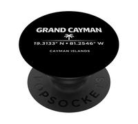 Grand Cayman Coordinate Isole Cayman Travel Design PopSockets PopGrip Adesivo