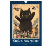 Grand cinéma de chats (Calendrier mural 2027 DIN A4 horizontal), CALVENDO calend