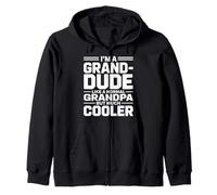 Grand-Dude Like a Grandpa Only Cooler Hip Grandfather Felpa con Cappuccio
