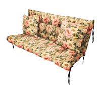 Grand Filippo Cuscini Da Esterno Per Dondolo Da Giardino 120x55x55 cm - Impermeabile Cuscini Per Pallet Con 2 Cuscini 45x45 cm - Cuscino Panca Resistente Alla Muffa E All'umidità - Peonia