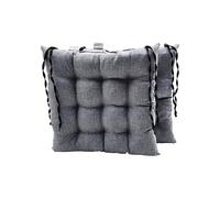 Grand Filippo Cuscino per sedia impermeabile, 2 pezzi, 40 x 40 cm, per esterni, con laccetti, resistente all'umidità e alla muffa, ideale per interni ed esterni, facile da pulire