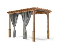 Grand Filippo Tende Da Esterno 150 x 240 cm - Tenda Da Esterno Idrorepellente Con Occhielli - Tende Per Esterni Con Set Di Cavi In Acciaio - Aletta Parasole - 2 Pezzi - Grigio