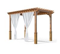 Grand Filippo Tende Da Esterno 150 x 250 cm - Tenda Da Esterno Idrorepellente Con Occhielli - Tende Per Esterni Con Set Di Cavi In Acciaio - Aletta Parasole - 2 Pezzi - Bianco