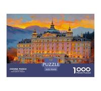 Grand Hotel Jigsaw Puzzle,1000 Pezzi Classici, Per Adulti E Bambini A Partire Da 12 Anni Giochi Rilassamento E Intelligence Perfetto Per Appassionati Di Esperti - Regalo Per Amore E Amico 70x50cm/100