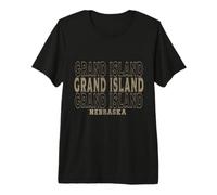 Grand Island Nebraska Vintage Maglietta Premium