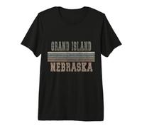 Grand Island retrò Nebraska Maglietta Premium