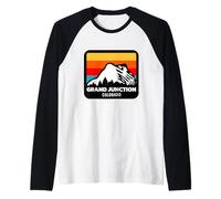 Grand Junction Colorado Sci Snowboard Viaggio di Sci per Famiglie Maglia con Maniche Raglan