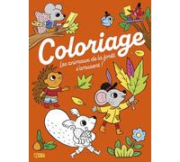 Grand livre de coloriages pour enfant - Les animaux de la forêt s'amusent ! - Activité créative - Dès 5 ans