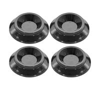 Grand Piano Caster Cups - ABS 9cm 4 Pieces | Piano Leg Protector With Non-Slip Anti-Noise Foam Mat | Stable Bottom Leg Pads Anti-Noise Foot Pad Pianos Caster Pads For Pianos And Furniture Protection