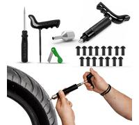 GRAND PITSTOP 20 PCS Tubeless Tire Puncture Repair Kit with Mushroom Plug for Tyre Punctures And Flats on Cars, Motorcycles, ATV, Trucks & Tractors (15 Mushroom Plugs)