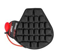 GRAND PITSTOP Cuscino per sedile moto con pompa di riempimento ad aria, cuscinetti gonfiabili a bolle d'aria con copertura in rete traspirante e fondo antiscivolo, compatibile con moto Cruiser