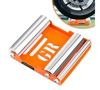 GRAND PITSTOP Motorcycle Wheel Cleaning Stand - Paddock Stand Replacement - Wheel Roller Stand for tire Cleaning & Chain Lubrication (Medium)