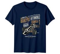 Grand Prix Automobile Formula 1 1969 maglietta da uomo maglietta grafica da...
