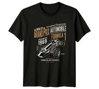Grand Prix Automobile Formula 1 1969 maglietta da uomo maglietta grafica da...