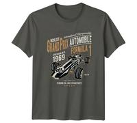 Grand Prix Automobile Formula 1 1969 maglietta da uomo maglietta grafica da...