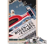 Grand Prix Rouen Les Essarts 12 Juillet 1959 Puzzle Giochi Creativi Puzzle in cartone riciclato al 100% per adulti Regali di Natale 1000 pezzi (75x50 cm)