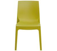 GRAND SOLEIL Grandsoleil Boheme Roma Greenpol sedia impilabile, verde polimerico, anice verde, 54 x 52 x 81 cm