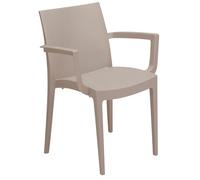 GRAND SOLEIL Grandsoleil Boheme Venezia Greenpol poltrona impilabile, verde polimerico, iuta, 51 x 58 x 80 cm