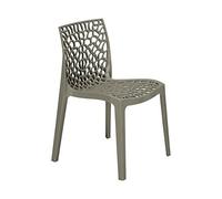 SEDIA GRUVYER UP ON GRANDSOLEIL 12 COLORI IMPILABILE POLIPROPILENE LUCIDO