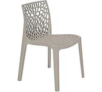 SEDIA GRUVYER UP ON GRANDSOLEIL 12 COLORI IMPILABILE POLIPROPILENE LUCIDO