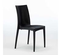 Grand Soleil - UP ON 2X Sedia RATTAN BISTROT Antracite -NERO