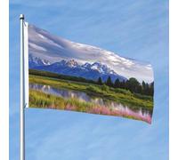 Grand Teton National Park Bandiera 2x3 Ft Double Sided No Fade Welcome Garden Flag Yard Flag Con Ottone Outdoor Banner Decor Per Cortile Portico Prato Decor
