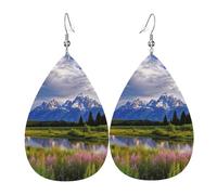 Grand Teton National Park Orecchini Da Donna Leggera Orecchino In Pelle Moda Orecchini In Pelle Per Carnevale Festa Della Mamma