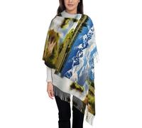 Grand Teton National Park Sciarpa alla moda nappa morbida cashmere calda grande coperta avvolgente scialle per regalo 198,1 x 71,1 cm