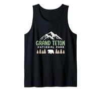 Grand Teton National Park US Wyoming Montagna Uomini Donne Bambini Canotta