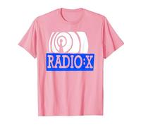 Grand Theft Radio X Alternative Grunge Rock GTA Maglietta, Uomo, Rosa, XL