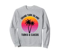 Grand Turk Island Turks & Caicos Tramonto e Palme Felpa