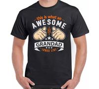 Grandad T-Shirt This Is What An Awesome Looks Like Mens Funny Fathers Day D2