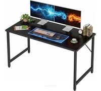 Grandder Scrivania Piccola per Computer 100x48cm, Stile Industriale con Struttura Metallica, con Borsa Portaoggetti e Gancio per Cuffie, Adatta per Ufficio/Studio/Camera da Letto, Nero