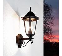 GRANDE 100 watt luce da parete per esterni in piedi nero el1331