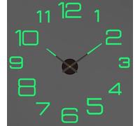 Grande 3D Muro Orologio Arredo Casa Camera Moderno Specchio Design Sticker Fai