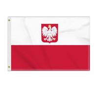 Grande 60 × 90 cm, bandiera dell'aquila polacca, 2 × 3 FT Medium 150D, resistente stampa laterale Doube, occhielli in ottone, medio polish Eagle
