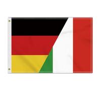 Grande 60 × 90 cm bandiera italiana, 2 × 3 FT Medium 150D Italiano, resistente stampa laterale Doube, decorazione occhielli in ottone medio Italy