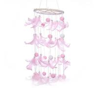 Grande acchiappasogni piuma acchiappasogni appeso a parete elegante decorazione artistica da parete per camere da letto balcone finestre