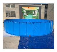 Grande acquario acquario stagno per pesci, da 600 l a 15070 l, piscina fuori terra esterna/interna, senza scavare pesci rossi per adulti e bambini