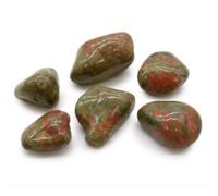 Grande Africano Pietre Burattate (6x) - Unakite Talismano Energia Ancient Wisdom