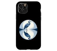 Grande airone blu a specchio in acqua design Custodia per iPhone 11 Pro