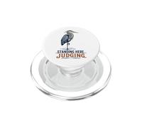 Grande airone blu in piedi qui a giudicare PopSockets PopGrip per MagSafe