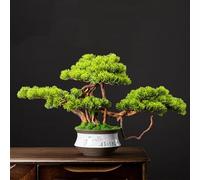 Grande Albero Bonsai Artificiale Con Vaso In Ceramica - Grande Bonsai Finto Per La Decorazione Della Tavola Della Scrivania Dell'ufficio Domestico - Pianta In Vaso Bonsai Artificiale Per Interni