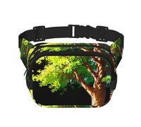 Grande albero stampato multifunzionale marsupio unisex trendy messenger bag, viaggio sport storage bag