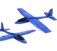 Grande aliante in polistirolo blu 68 cm